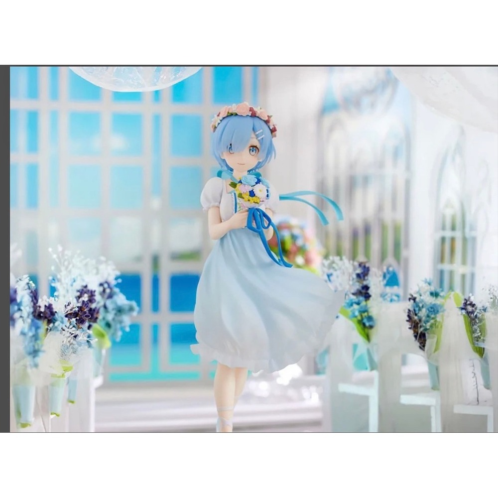 FuRyu Rem Flower Dress Figure Re:Zero Blue One Size US Seller
